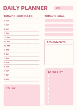 Education Daily planner Show （cc web）