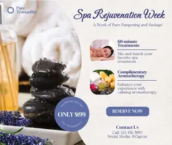 Personal Care Spa Promotion Facebook Post