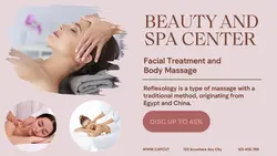 Personal Care Beauty and SPA Center Promotion twitter post
