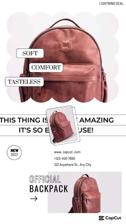 Clothing backpack showcase business Minimalist