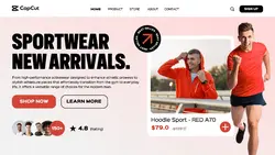 Modern UI Sportwear New Arrivals Website
