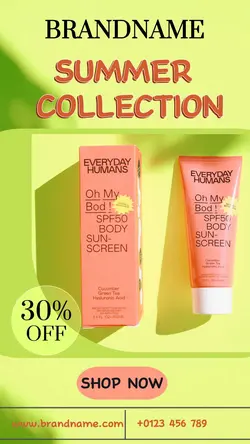 fresh summer sale with beauty skincare product