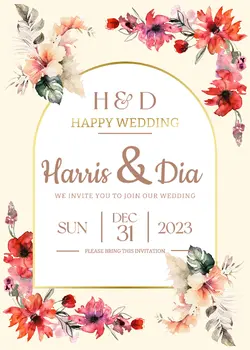 Non Marketing Wedding Invitation