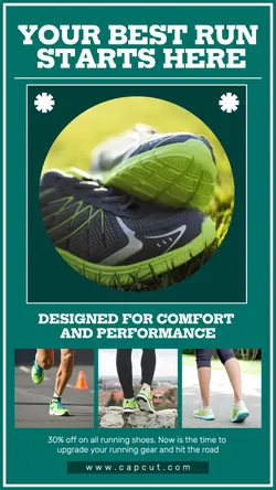 Green Shoes Promotion Instagram Story