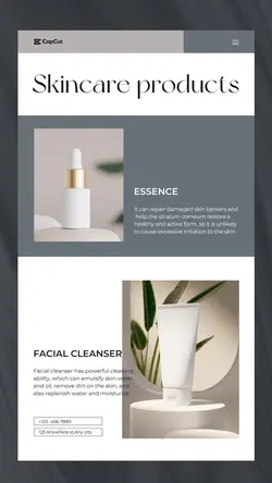  Beauty Essence Facial cleanser Display Business 