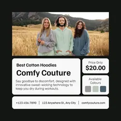 Best Hoodies Promotion Instagram Post