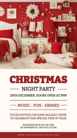 Christmas Night Party Instagram Story