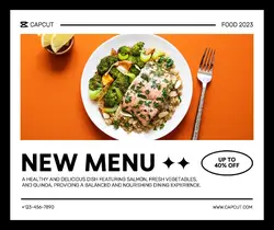 Food New Menu Facebook Post
