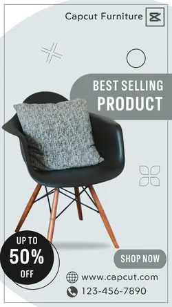 Best Selling Sofa Instagram Story Grey Simple