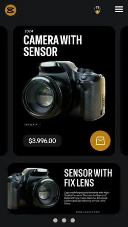 Electronics Camera With Sensor Sale Display