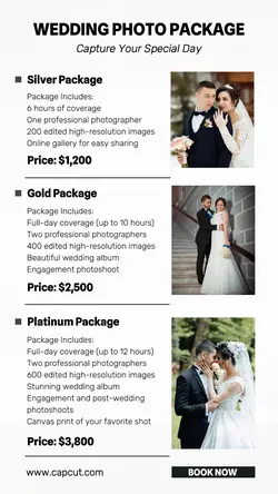 Wedding Photo Package Instagram Story