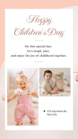 Personal sharing Children's Day Display Minimalist