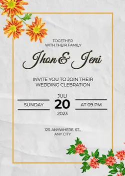 Non-marketing-Invitation-paper textureding