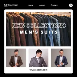 New Collections Men's Suits Instagram Post
