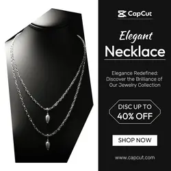 Elegant Necklace Jewelry Instagram Post