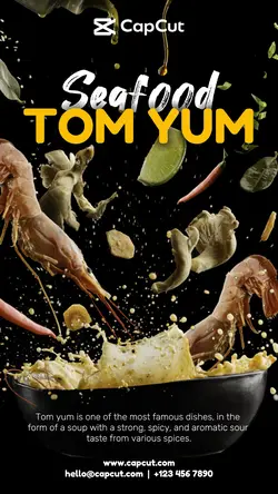 Foods & Beverage Seafood Tom Yum Instagram Story Foods & Beverage Seafood Tom Yum Instagram Story Product Display