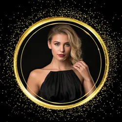 Non-Marketing Instagram Profile Photo Gold and Luxury Style