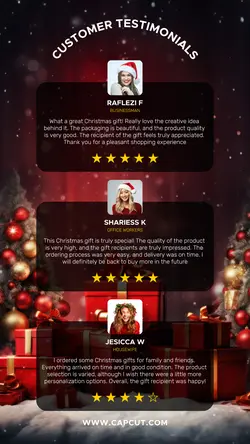 Customer Feedback Christmas Gifts Product Instagram Story
