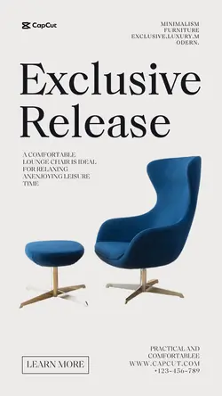 Household New product showcase chair weak marketing