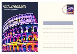 Non-marketing Postcard Colosseum Timeless Majesty