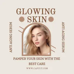 Glowing Skin Product Display Instagram Post