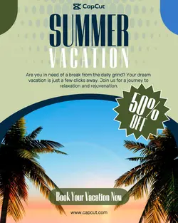Summer Vacation Promotion Instagram Post