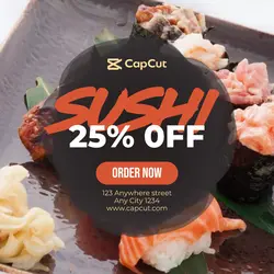 Food and Beverage - Sushi - Instagram Post