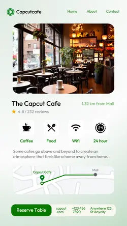 Cafe Atmosphere Display Promotion Instagram Story