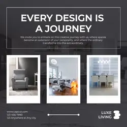 Interior design product display instagram post