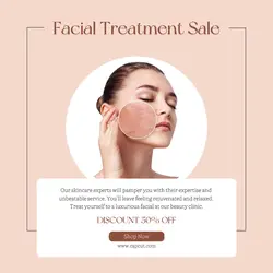 Beauty Facial Treatment Sale Instagram Post