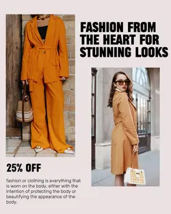Fashion Industry Fashion from the heart for stunning looks instagram post