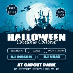 Halloween Costume Contest Instagram Post
