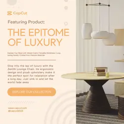 Furniture Product Display - Table for Instagram