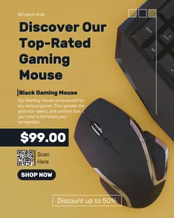 gaming mouse promotion for instagram post