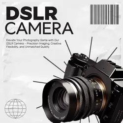 E-Commerce Electronics Product Display Camera B&W