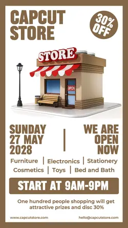 Other Opening Store Discount Instagram story