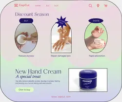 Beauty & Personal care Ingredient display Hand Cream Redesign