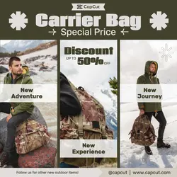 Outdoor Carrier Bag Promotion Instagram Post