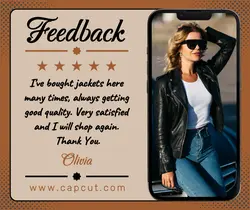 Fashion Industry Customer Feedback Facebook Post