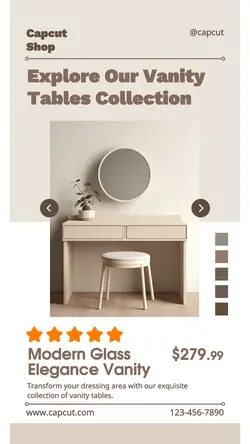 Household Dressing Table Display Product Furniture Instagram Story