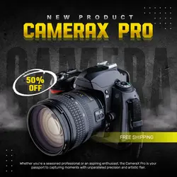E-commerce Electronics - Hero Image -  Camera