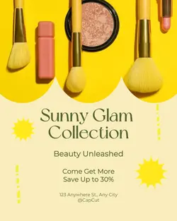 Beauty Sunny Glam Collection Display IG Template