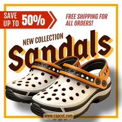 fashion sandals promotion instagram post
