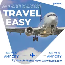 Travel promotion Airplane flight information