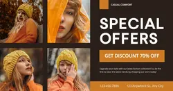 Fashion Special Offers Facebook App Ad