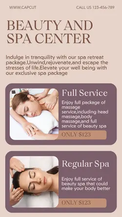 Personal Care Beauty and SPA Center Promotion instagram post