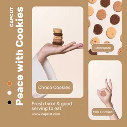 Cookies Beige Display Instagram Post