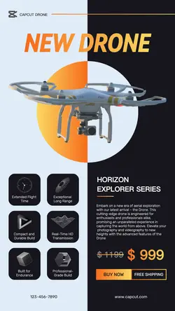 Electronic Drone New Drone Instagram Story