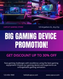 Gaming Device Promotion Instagram Portrait