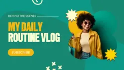 My Daily Routine Vlog Thumbnail YouTube